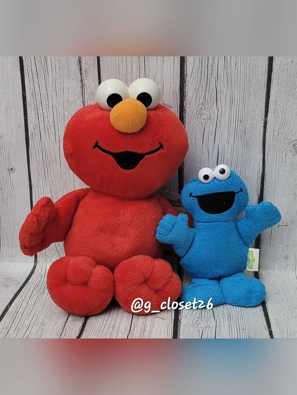 Sesame Street Elmo & Cookie Monster Plush Coin Purse Duo